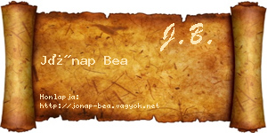 Jónap Bea névjegykártya